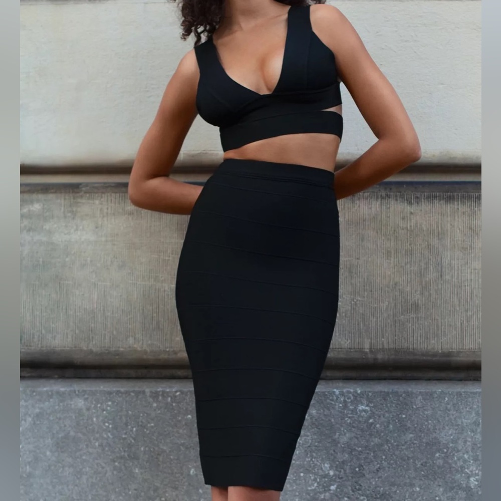Aritzia chandelier bodycon midi skirt